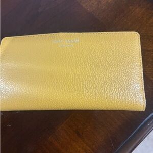 Kate Spade Sunny Yellow Leather Clutch